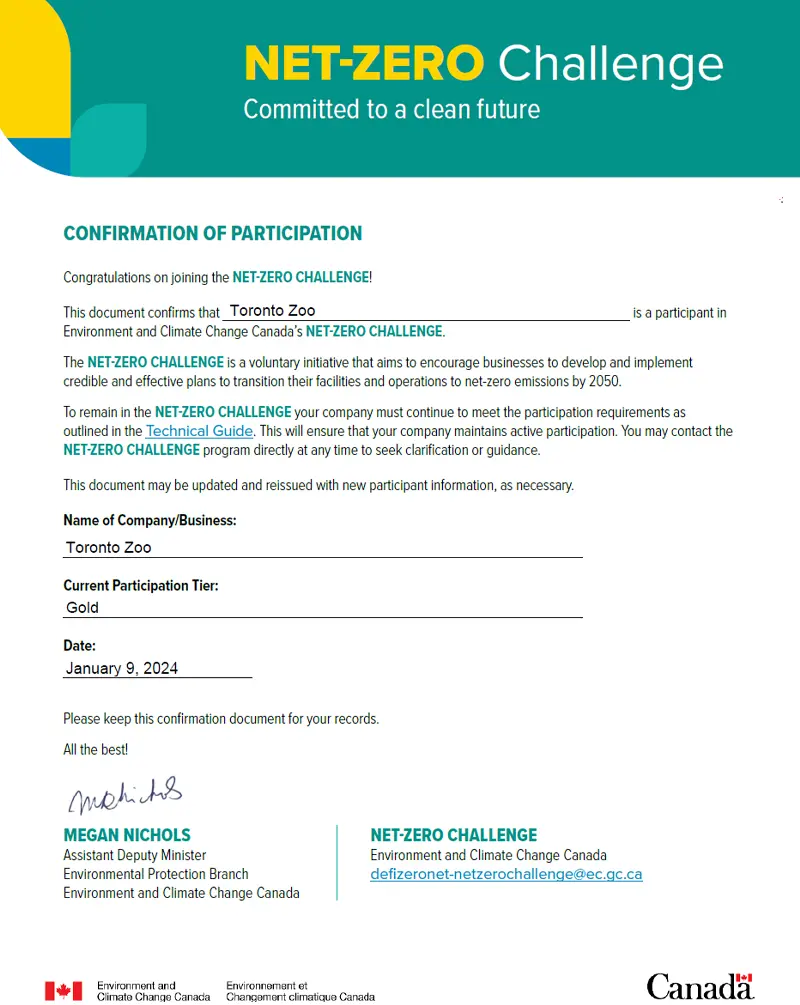 Net-Zero Participant Letter
